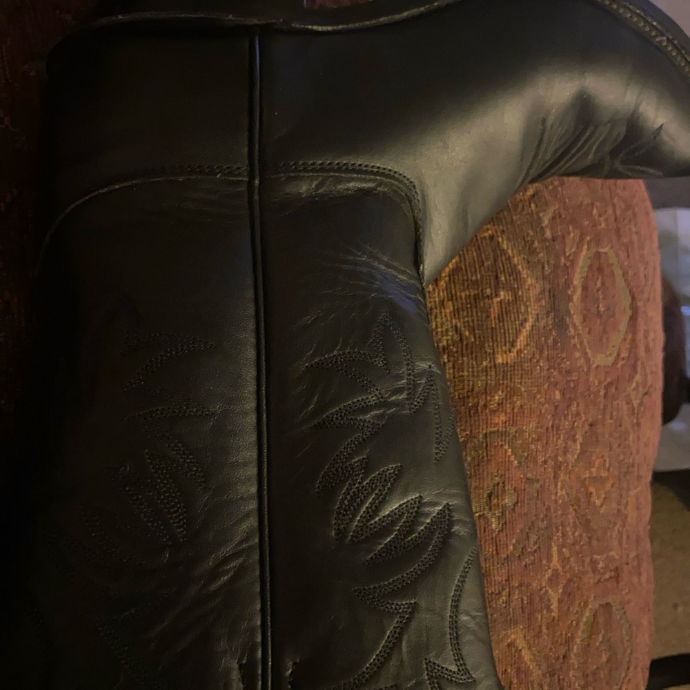 Justin Boots Black Heeled Boots